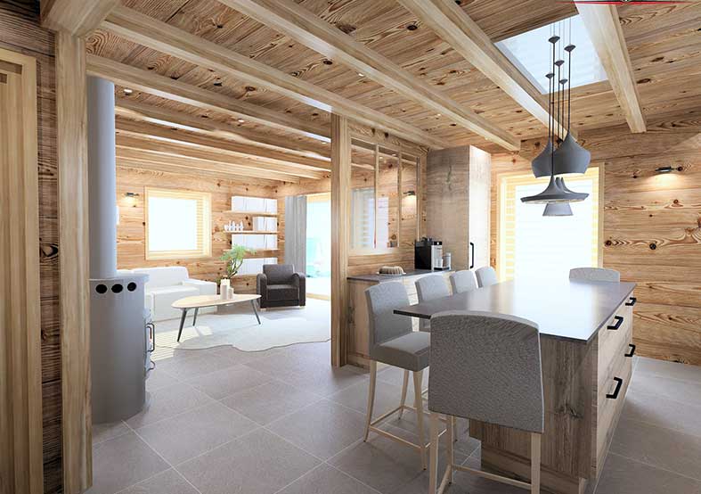 Agencement interieur chalet Haute-Savoie